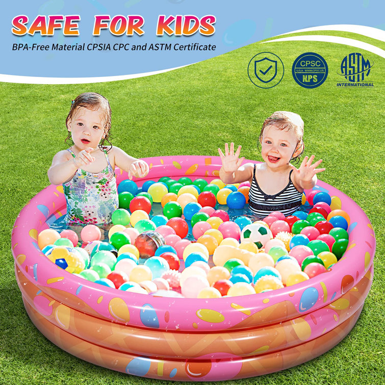 TrueNorth 0.9' x 3.9' Plastic Kiddie Pool Wayfair